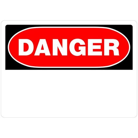 HILLMAN 10X14 Danger Blank Sign 842052
